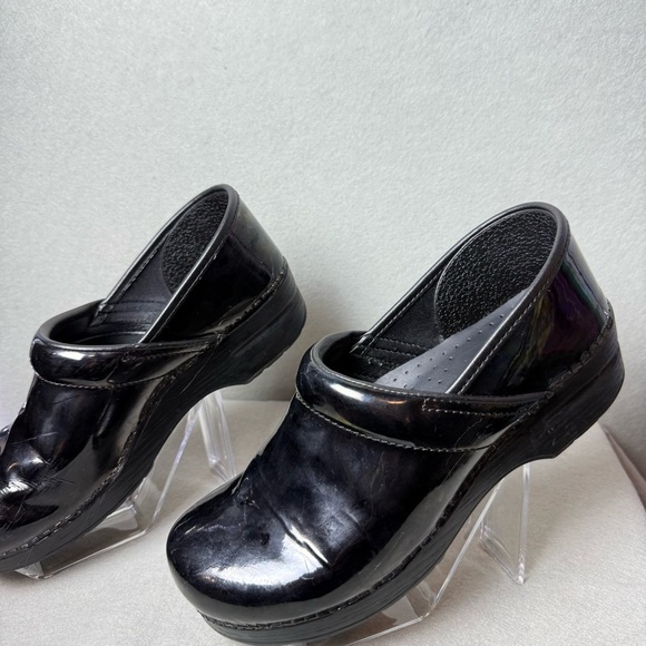 Dansko Women Professional Leather Clogs Black Dark Purple size EU 41/ US 10.5-11 - Picture 14 of 16